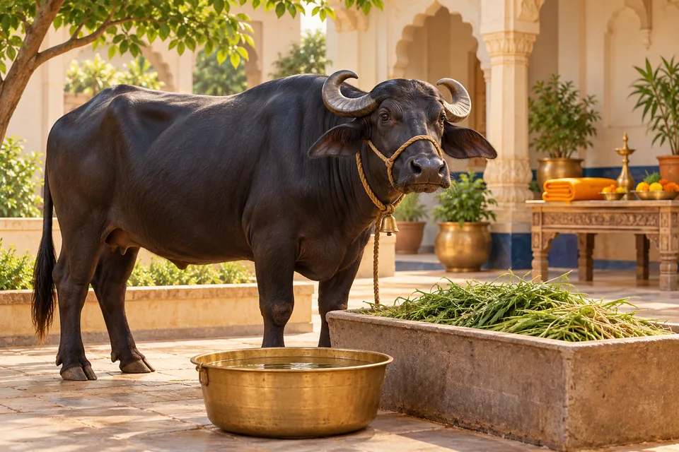Weekly Rahu–Shani Buffalo Offering